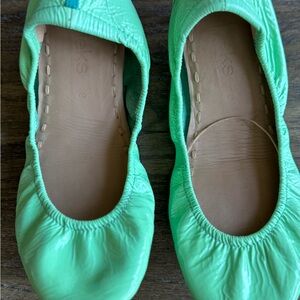 Tieks Green Ballet Flats